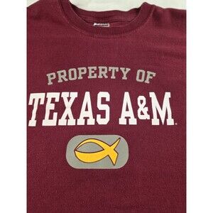 Texas A & M Football Adult Large Short‎ Sleeve Shirt